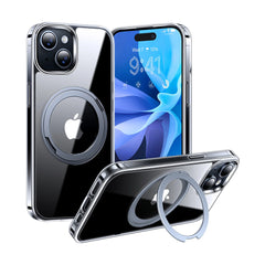 A Photo Of Torras Ostand R iPhone 15 Pro Max Case with 360° Rotating Stand & MagSafe | Military-Grade Protection