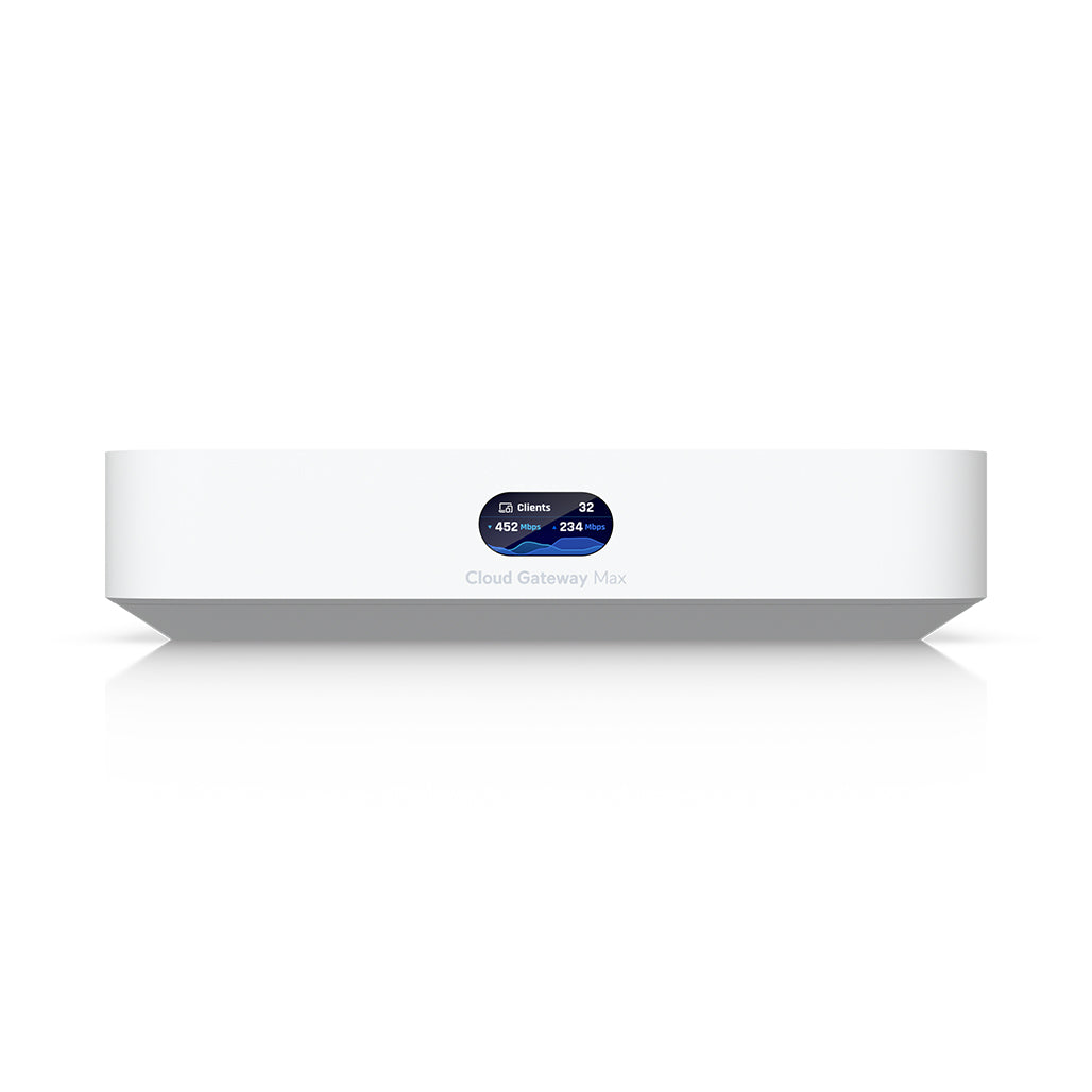 A Photo Of Ubiquiti UniFi Cloud Gateway Max - Compact 2.5 G Cloud Gateway with NVMe, Multi-WAN & Enterprise Security