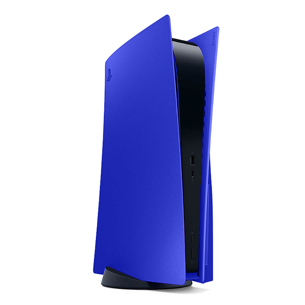 A Photo Of Playstation 5 Console Cover - Cobalt Blue