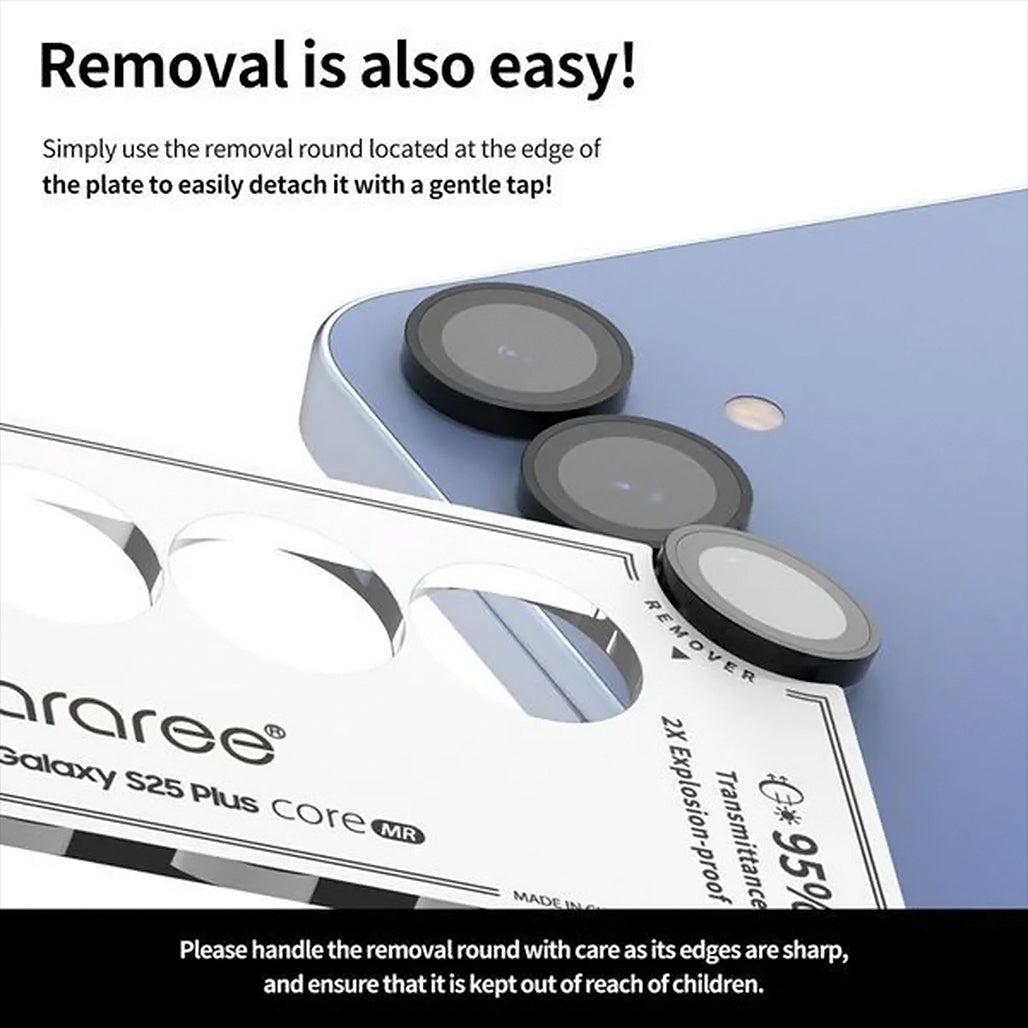 A Photo Of Araree Core MR Samsung S25 Ultra | Premium Aluminium Metal Frame | Camera Lens Protector with 9H Hardness