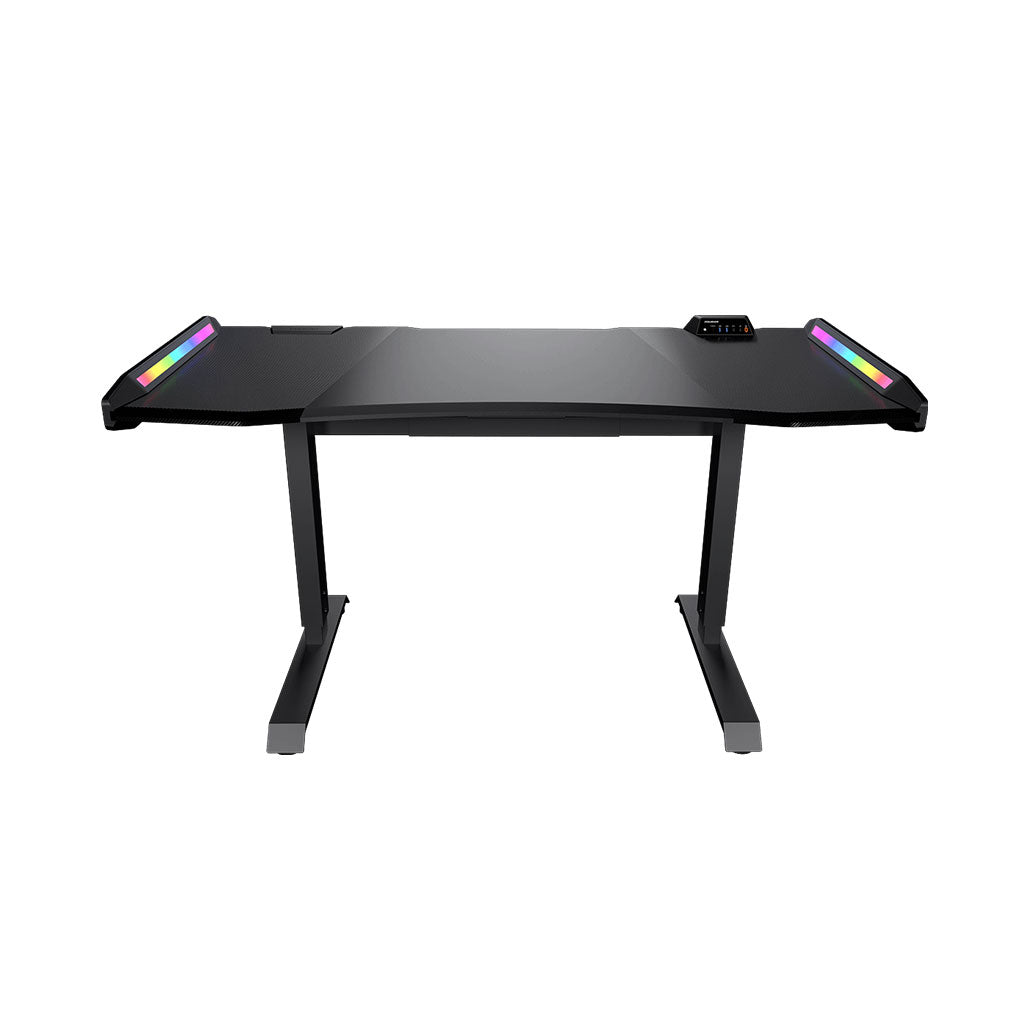A Photo Of Cougar MARS PRO 150 Gaming Desk – Ergonomic Design with RGB Lighting, Adjustable Height, USB 3.0 Type-C Port