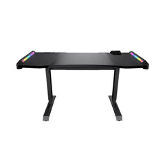 A Photo Of Cougar MARS PRO 150 Gaming Desk – Ergonomic Design with RGB Lighting, Adjustable Height, USB 3.0 Type-C Port