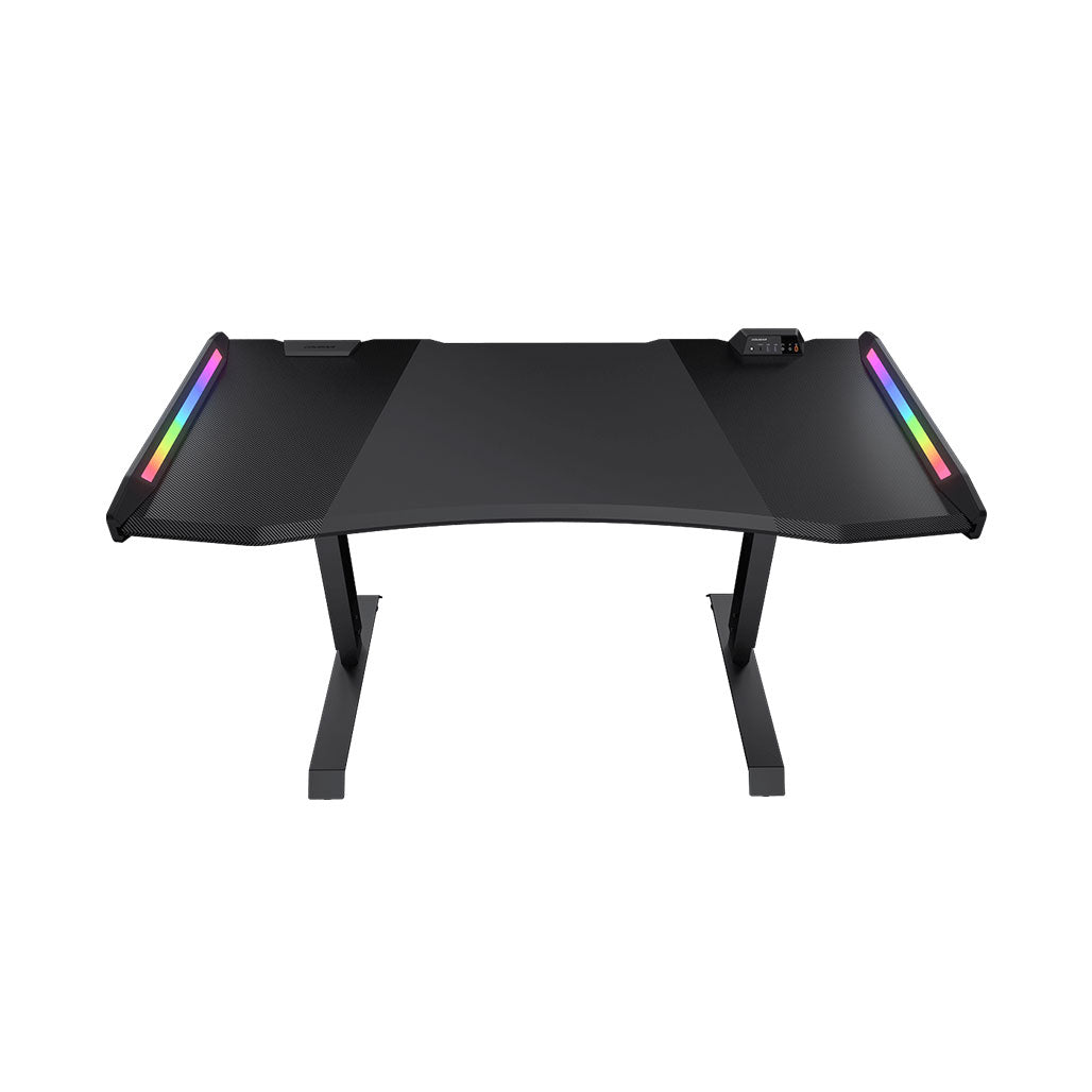 A Photo Of Cougar MARS PRO 150 Gaming Desk – Ergonomic Design with RGB Lighting, Adjustable Height, USB 3.0 Type-C Port