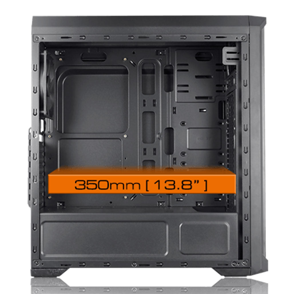 A Photo Of Cougar MX330-X Mid Tower Gaming Case – Efficient Cooling, Expandable Design, and DVD Bay Support