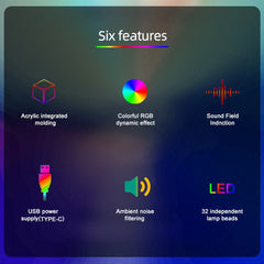 A Photo Of Creative Pick Up Rhythm Ambient Light Set - Smart Sticks SAL006BS