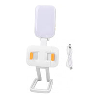 D2 Pro LED Live Streaming Light 2700-6500K - 1000mAh Rechargeable, RGB Video Camera Light with Stand