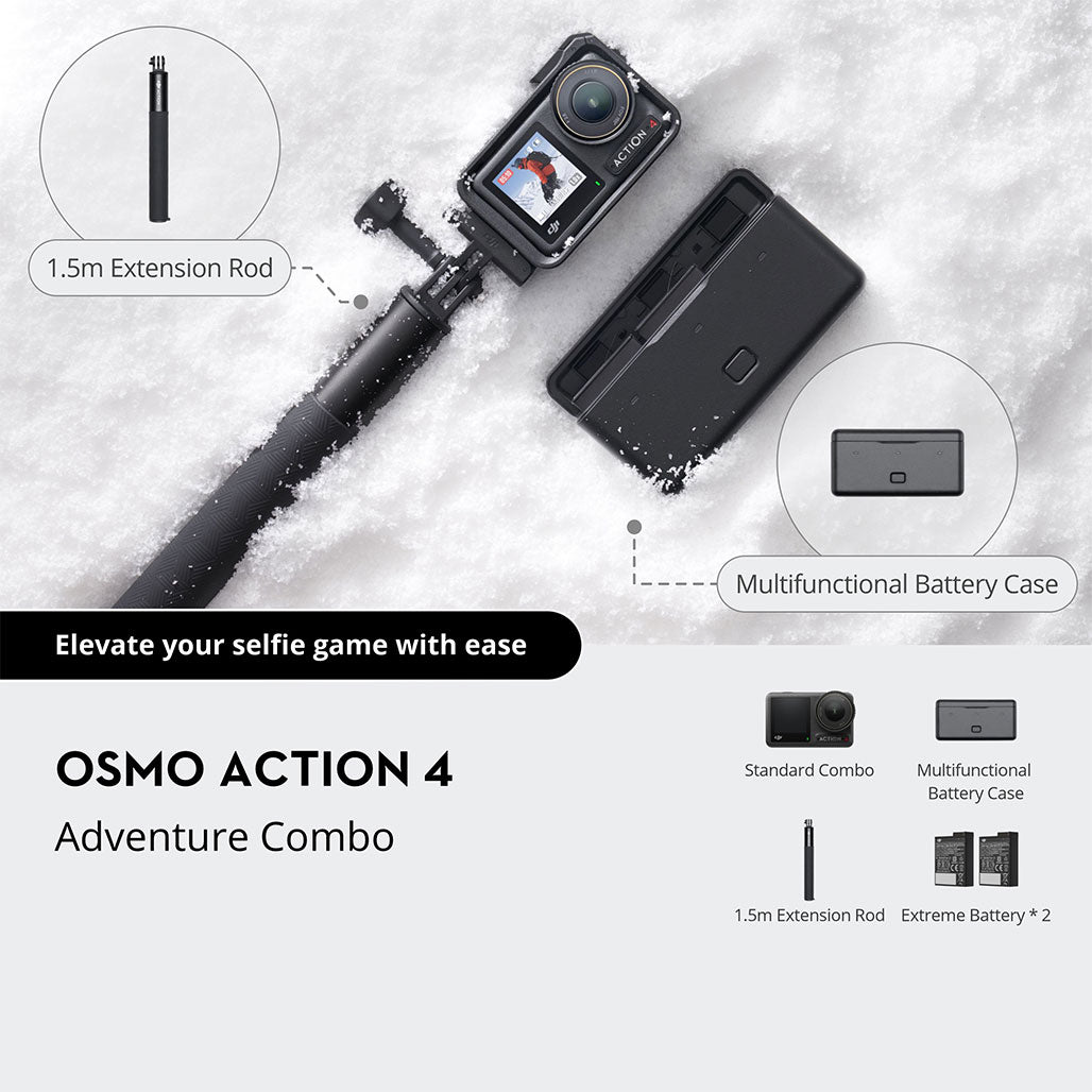 A Photo Of DJI Osmo Action 4 Adventure Combo