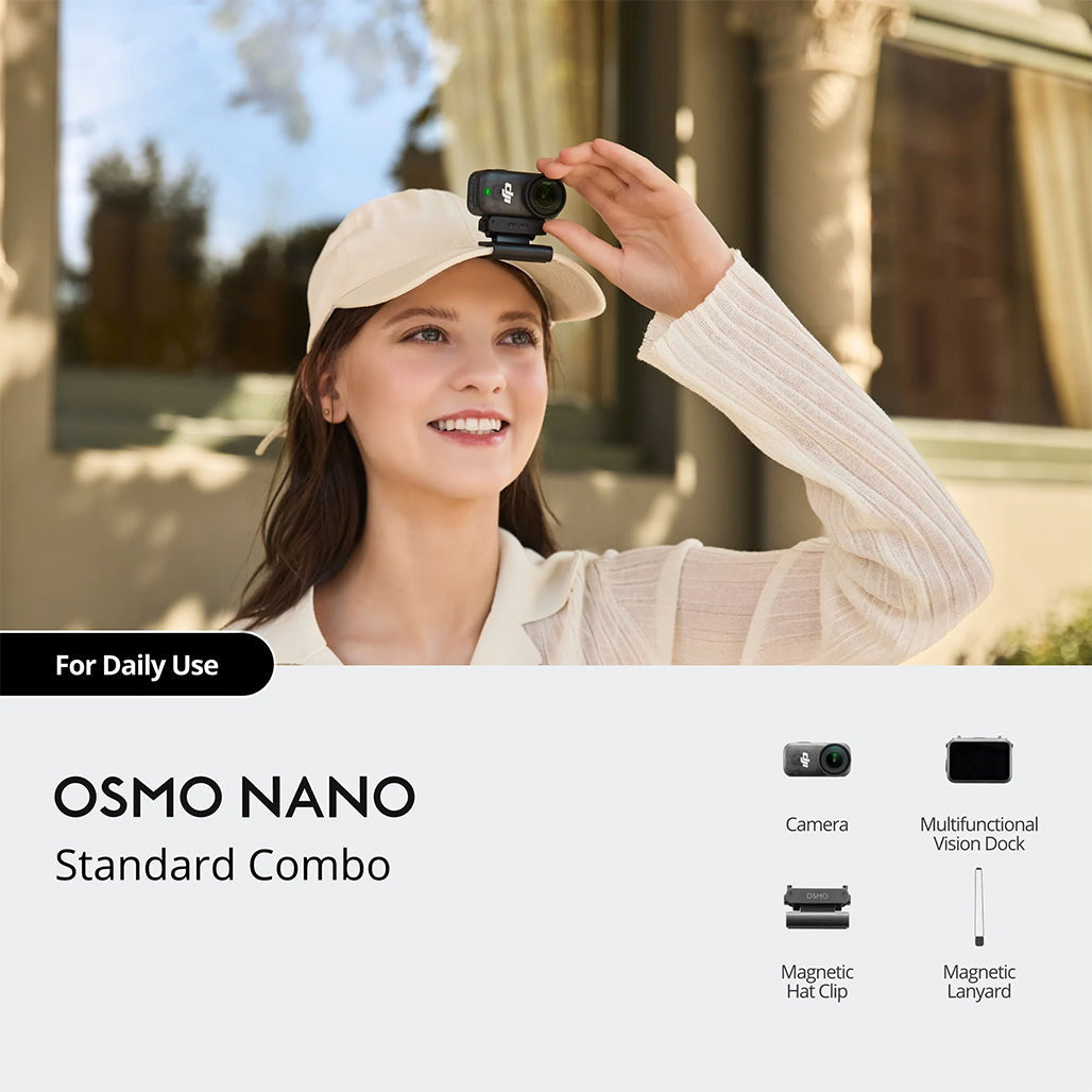 A Photo Of DJI Osmo Nano Standard Combo 128GB – 4K Action Camera