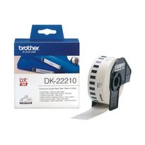 Brother original label roll DK-22210 - black on white, width 29mm