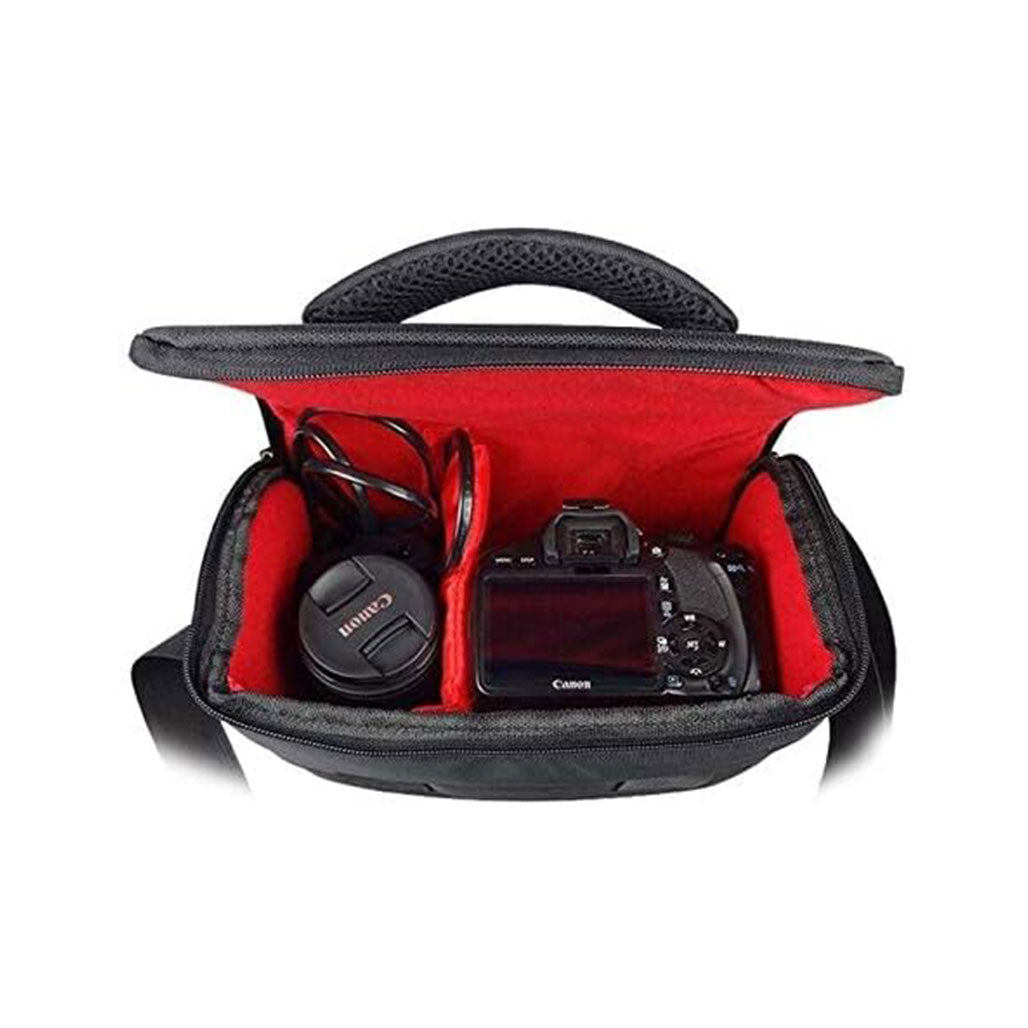 A Photo Of Canon EOS 4000D DSLR Camera Bundle with 18-55mm III Lens, 32GB Memory Card, and Bag