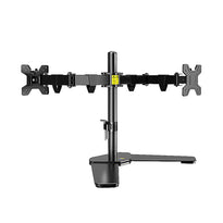 KALOC DW220T Adjustable Horizontal Dual Monitor Arm for 17-27 Inch Screens | Cable Management, 360° Rotation, Height Adjustable