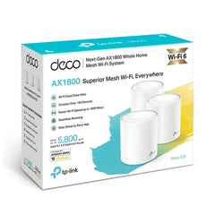 A Photo Of TP-Link Deco X20 - AX1800 Whole Home Mesh Wi-Fi 6 System (3 Pack) | Seamless Coverage & High-Speed Connectivity