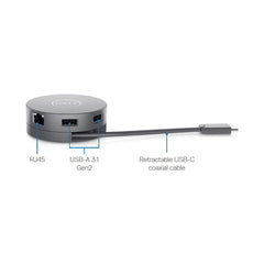 A Photo Of Dell DA310 7-in-1 USB-C Multiport Adapter Travel Hub