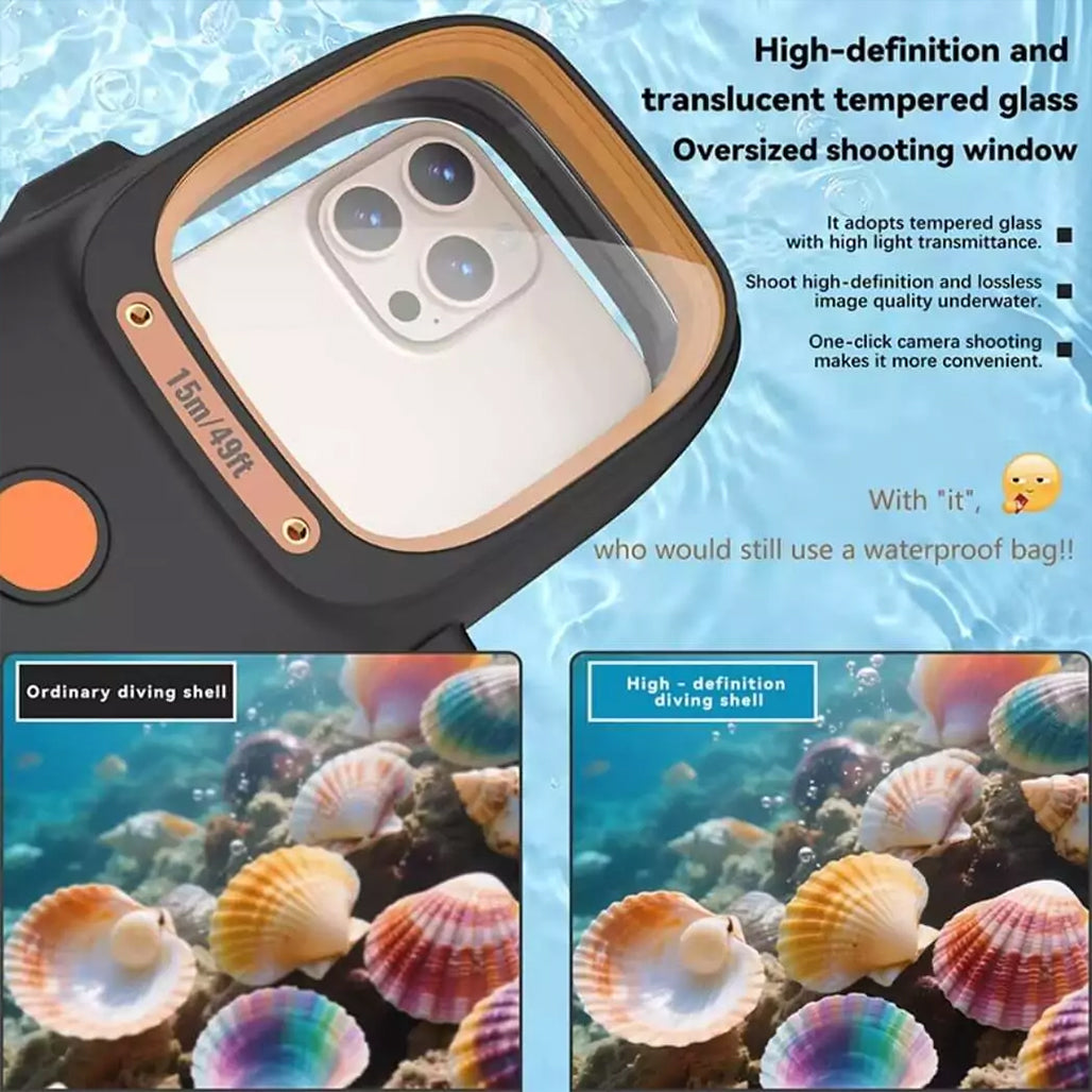 A Photo Of Diving Case for Smartphones – 15m/49ft Underwater Protection