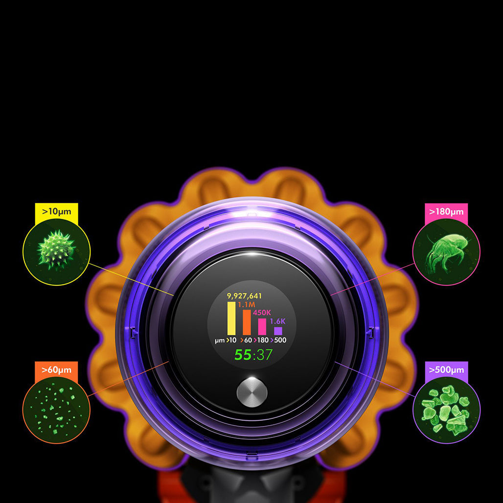 A Photo Of Dyson V15 Detect™ Absolute - The most powerful, intelligent cordless vacuum