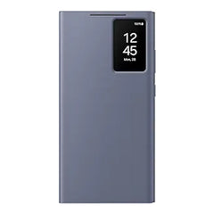 A Photo Of Samsung Galaxy S24 Ultra Smart View Wallet Case - Black | Interactive and Protective Cover