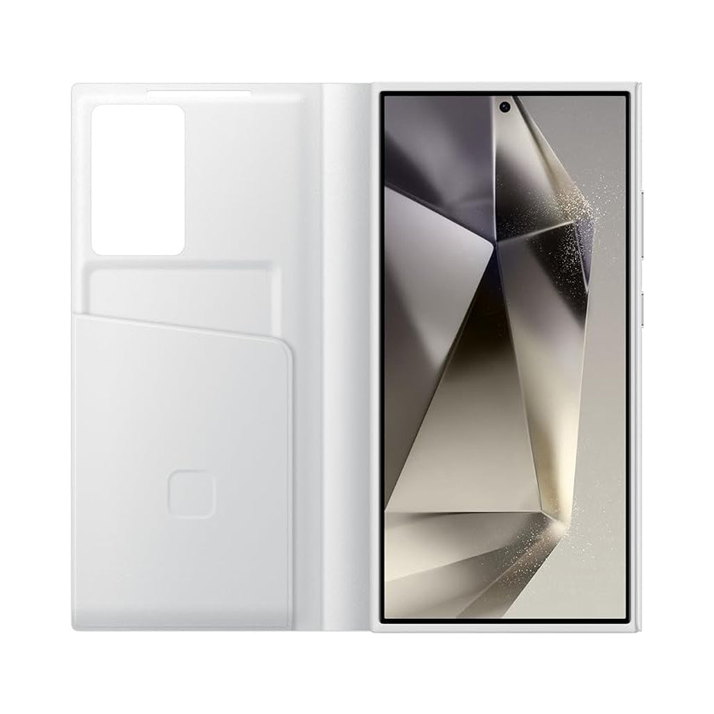 A Photo Of Samsung Galaxy S24 Ultra Smart View Wallet Case - Black | Interactive and Protective Cover