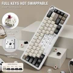 A Photo Of Attack Shark X66 Wireless Mechanical Gaming Keyboard
