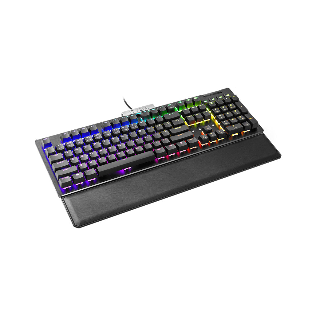 A Photo Of EVGA Z15 - RGB Wired Full-size Mechanical Gaming Keyboard - Linear Silver Switches | 821-W1-15US-KR