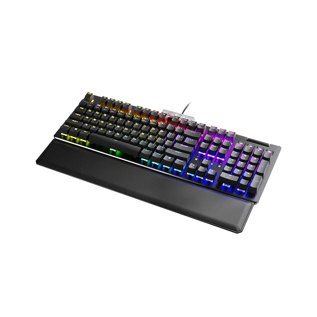 A Photo Of EVGA Z15 - RGB Wired Full-size Mechanical Gaming Keyboard - Linear Silver Switches | 821-W1-15US-KR