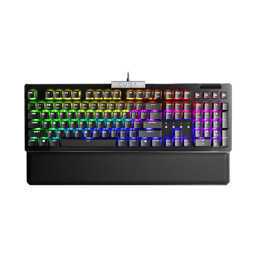 A Photo Of EVGA Z15 - RGB Wired Full-size Mechanical Gaming Keyboard - Linear Silver Switches | 821-W1-15US-KR
