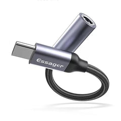 A Photo Of Essager USB Type-C to 3.5mm Jack Aux Audio Headphone Adapter