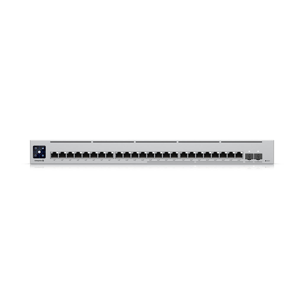 A Photo Of Ubiquiti UniFi USW-Enterprise-24 PoE Gen1 – 24-Port Layer 3 PoE+ Switch, 400 W Budget