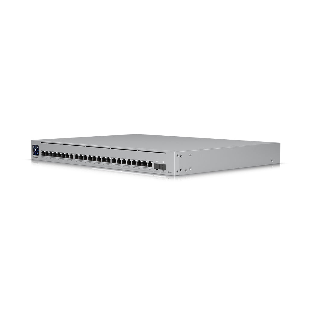 A Photo Of Ubiquiti UniFi USW-Enterprise-24 PoE Gen1 – 24-Port Layer 3 PoE+ Switch, 400 W Budget