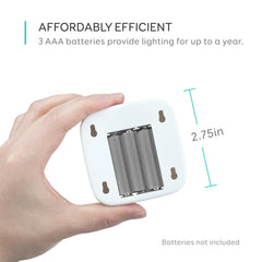 A Photo Of Eufy Lumi Stick-On Motion Sensor Night Light – Battery-Powered LED with Auto Illumination for Hallways, Bedrooms, and Stairs