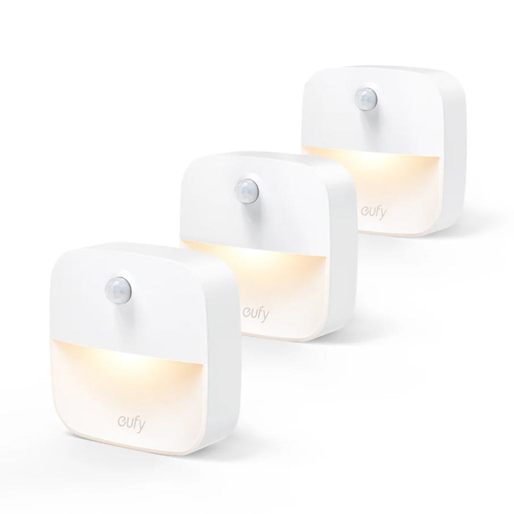A Photo Of Eufy Lumi Stick-On Motion Sensor Night Light – Battery-Powered LED with Auto Illumination for Hallways, Bedrooms, and Stairs