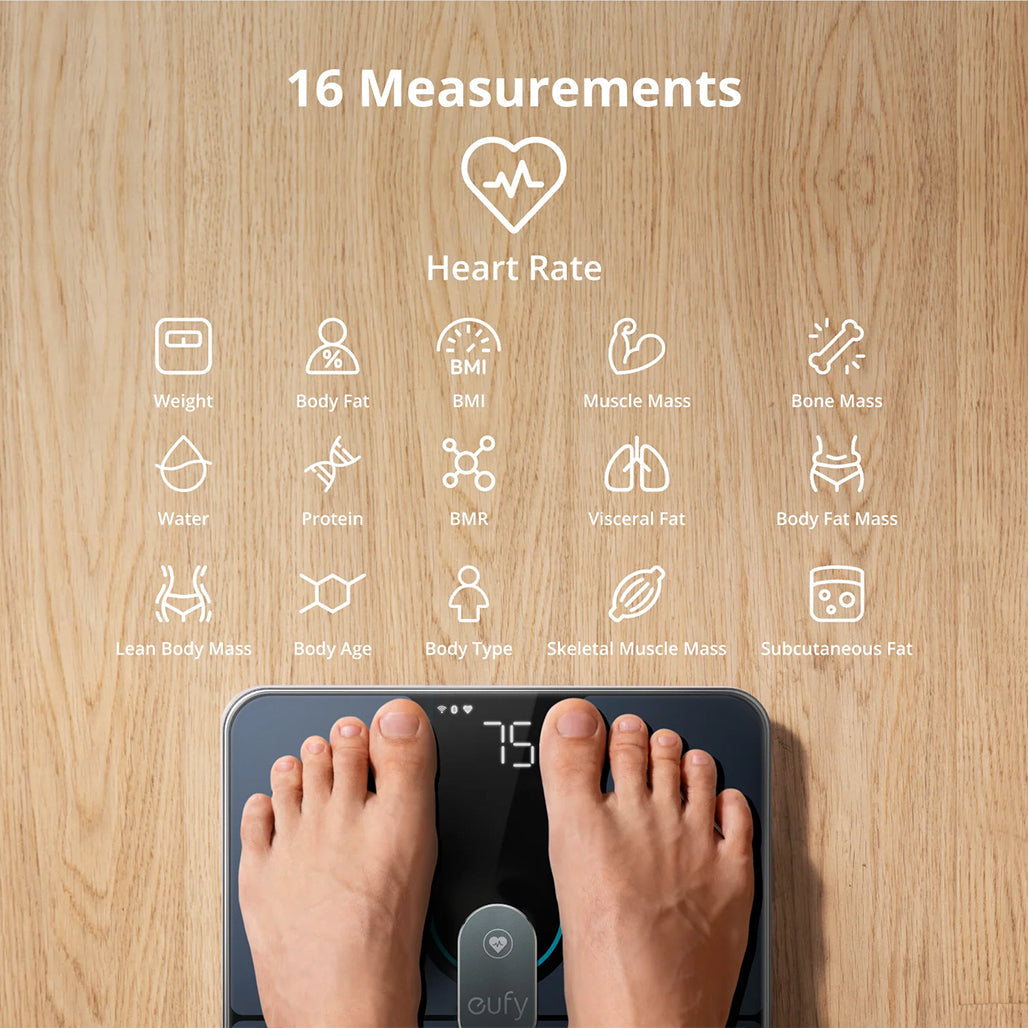 A Photo Of Eufy Smart Scale P2 Pro – Wi-Fi & Bluetooth Digital Body Composition Scale | High-Accuracy, 3D Virtual Body, Heart Rate & BMI Tracking
