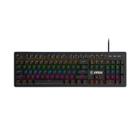 MSI FORGE GK300 Mechanical Gaming Keyboard – Blue Switches, RGB Backlit, Ergonomic Design