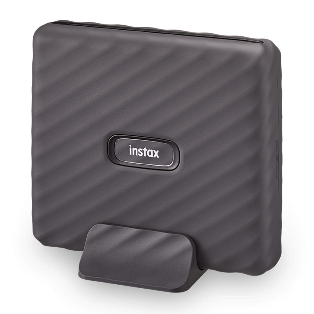 A Photo Of Fujifilm Instax Wide Link Smartphone Printer Photo Kit – Gray | Includes Film, Acrylic Stand & Album