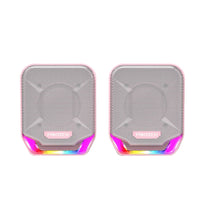 Fantech GS202 SONAR USB RGB Gaming & Music Speaker (Pink Sakura Edition) - 3D Surround Sound, 45mm Driver, RGB Illumination