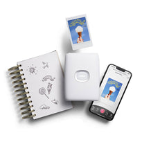 Fujifilm Instax Mini Link 2 Smartphone Printer - Clay White | High-Speed, Creative Printing