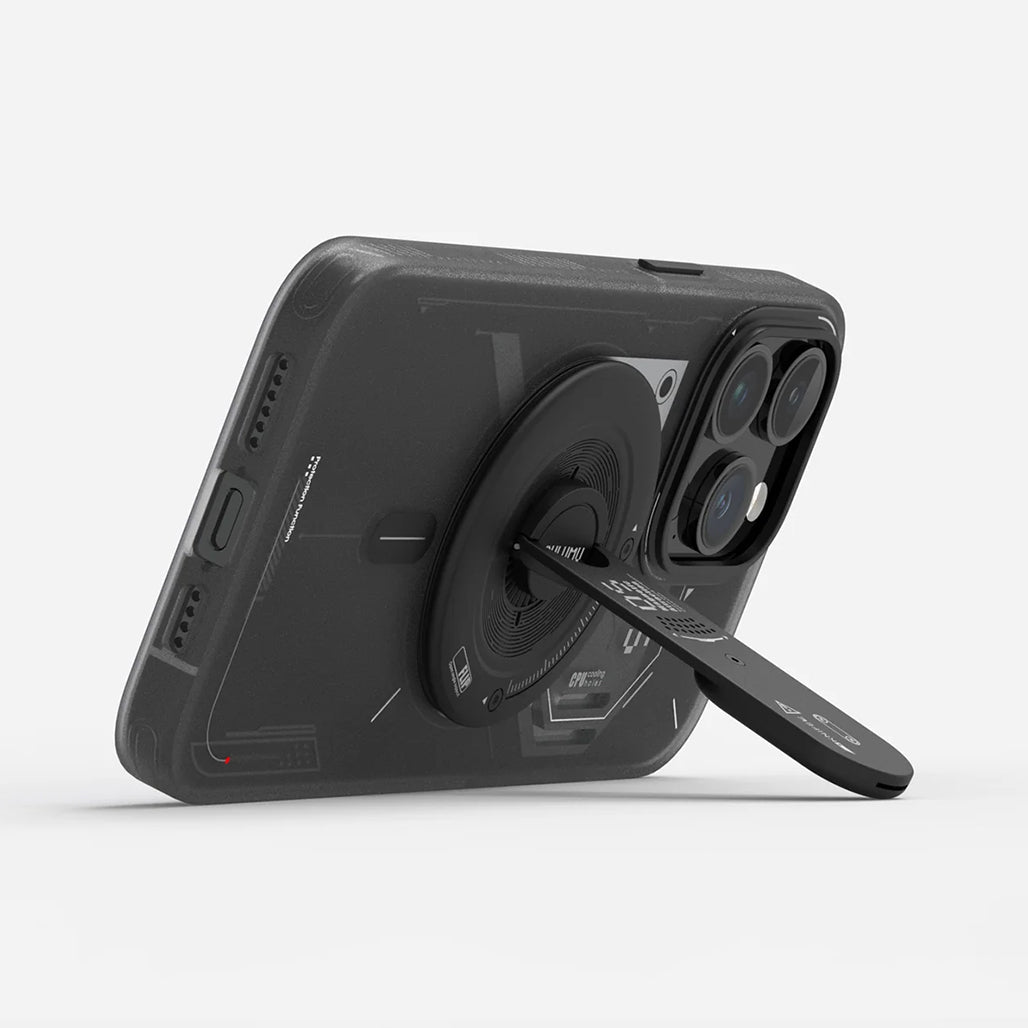 A Photo Of AULUMU G05 4-in-1 MagSafe Phone Kickstand with Hidden Box Opener