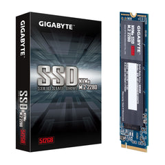 A Photo Of Gigabyte 512GB NVMe PCIe 3.0 x4 SSD - High-Speed M.2 2280 Drive with Up to 1700 MB/s Read and 1550 MB/s Write Speeds