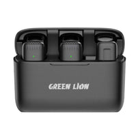 Green Lion 2-in-1 Wireless Microphone with Type-C Connector - Black