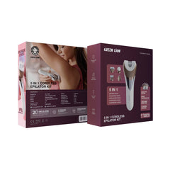 A Photo Of Green Lion 5 in 1 Cordless Epilator Kit - White