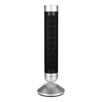 Green Lion Breeze Tower Fan - Silver, Bladeless Design with Adjustable Speeds and Remote Control