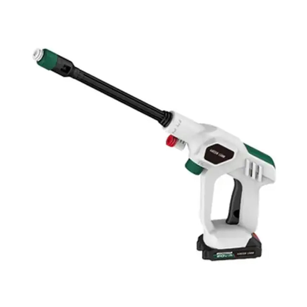 A Photo Of Green lion Wireless Pressure Wash Gun 130W 2000mAh - White