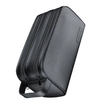Green Lion Coral Clutch Bag 2 Zip - Stylish and Durable Black PU Leather Accessory