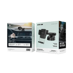 A Photo Of Green Lion Universal Extendable Phone Holder – Black | Secure Grip & Adjustable Arm for Smartphones 4.7”–6.7”