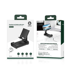 A Photo Of Green Lion GNFLDPBSTBK Powerbank And Foldable Mobile Stand 10000mAh