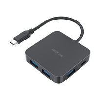 Green Lion GHB-7 7-in-1 USB-C Hub - High-Speed Data Transfer, 4K HDMI, 100W Power Delivery, Black