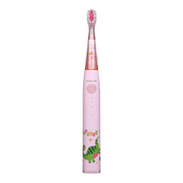 Green Lion Kids Electric Toothbrush - 3 Modes, 60 Days Battery, Food-Grade Bristles, Waterproof, Shining Lights, 500mAh Battery, Safe for Children