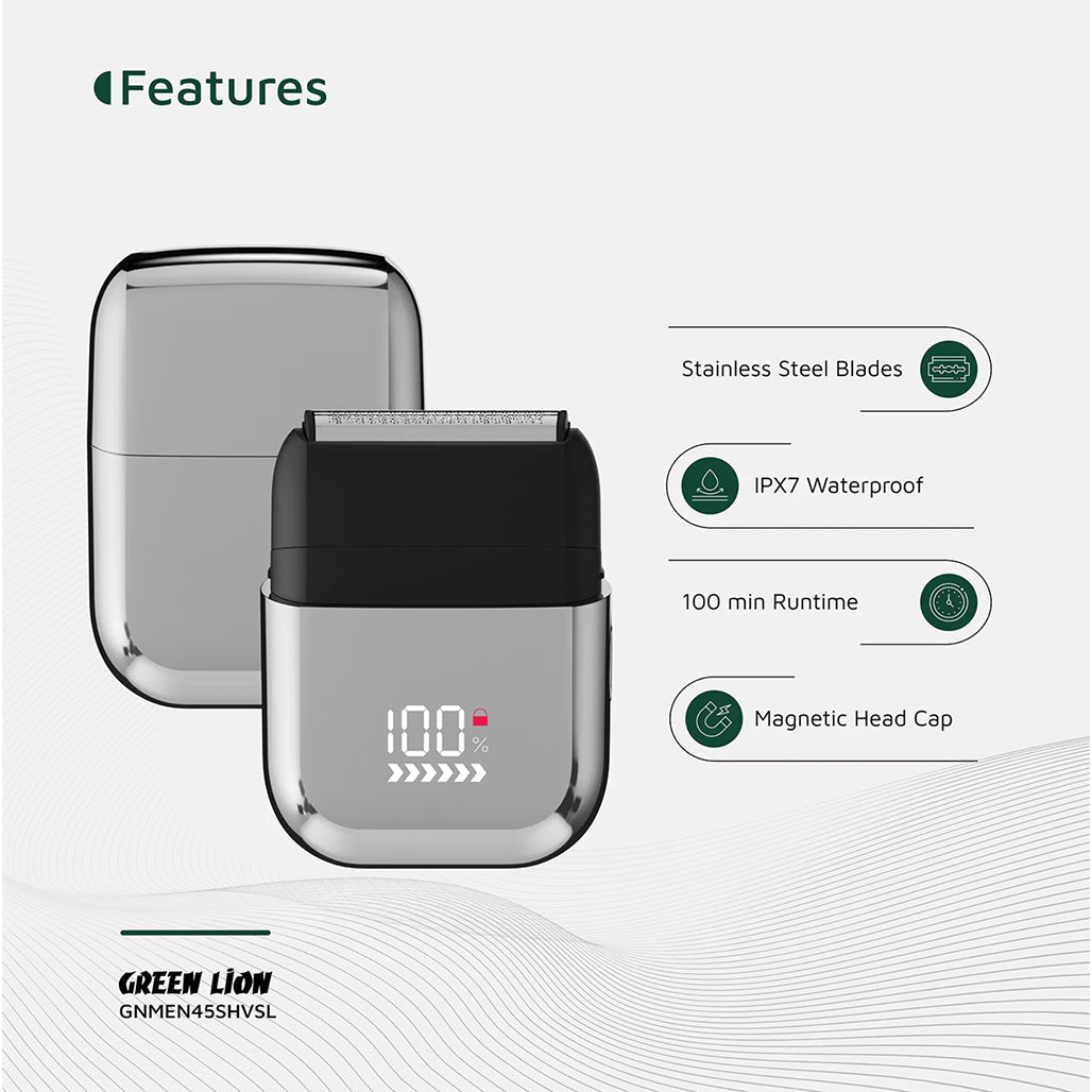 A Photo Of Green Lion Men's Shaver X Wet and Dry Use