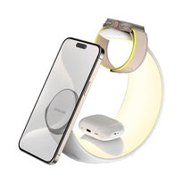 Green Lion Moon Charge 4 in 1 Wireless Charging Station - MagSafe Compatible, Fast Charging, RGB Ambient Lighting