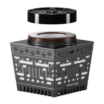 Green Lion Moon Bakhour Quran Speaker – Black | Spiritual and Aromatherapy Speaker with Azan Time Setting & Bluetooth 5.1