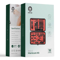 A Photo Of Green Lion GNMTRVL18BK 18 in 1 Manicure Travel Cutter - Black